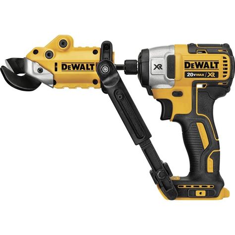 dewalt sheet metal shear attachment|DeWalt 18 gauge shear attachment.